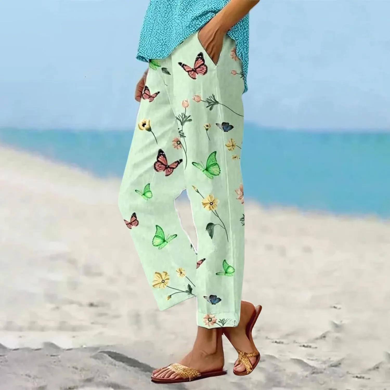Palazzo Pants for Women Tether Loose Yoga Trousers Womens Pants Casual Womens Vacation Outfits Ladies