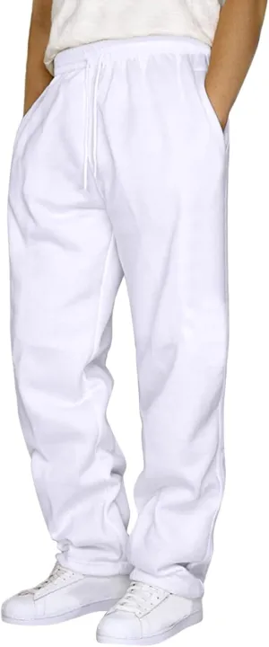 Pantalones De Trabajo para Hombre Open Leg Sweatpants Plus Size Black Pants Work Pants Pajama Pants for Men Lightweight Work Pants for Men Mens Dress Pants Slim Fit Mens Sweatpants Open Bottom Golf