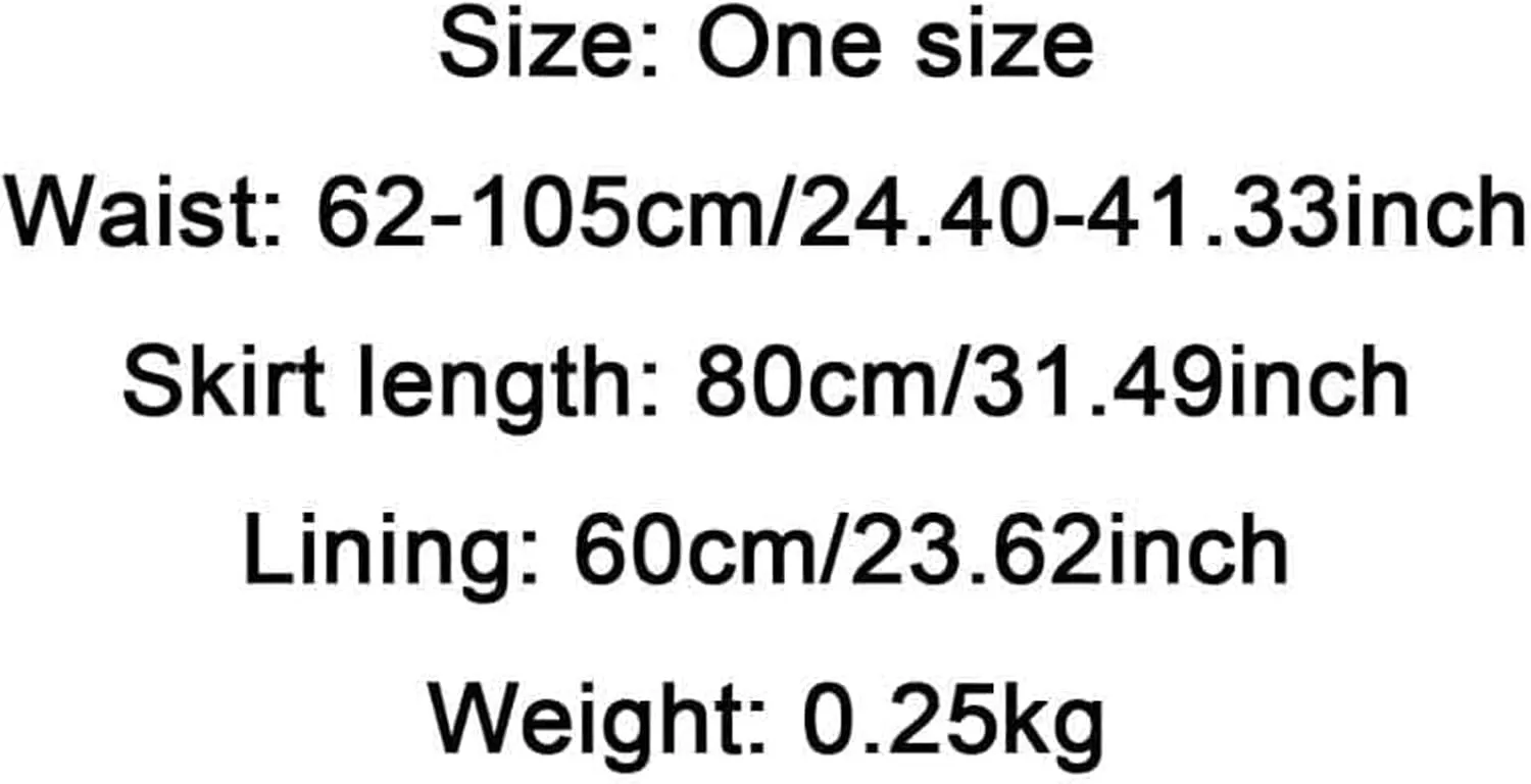 Polyester Skirt Women Ruffle Tulle Skirt Fairy Elastic High Waist Midi Skirt Elegant A-line Swing Pleated Skirt Length 80cm