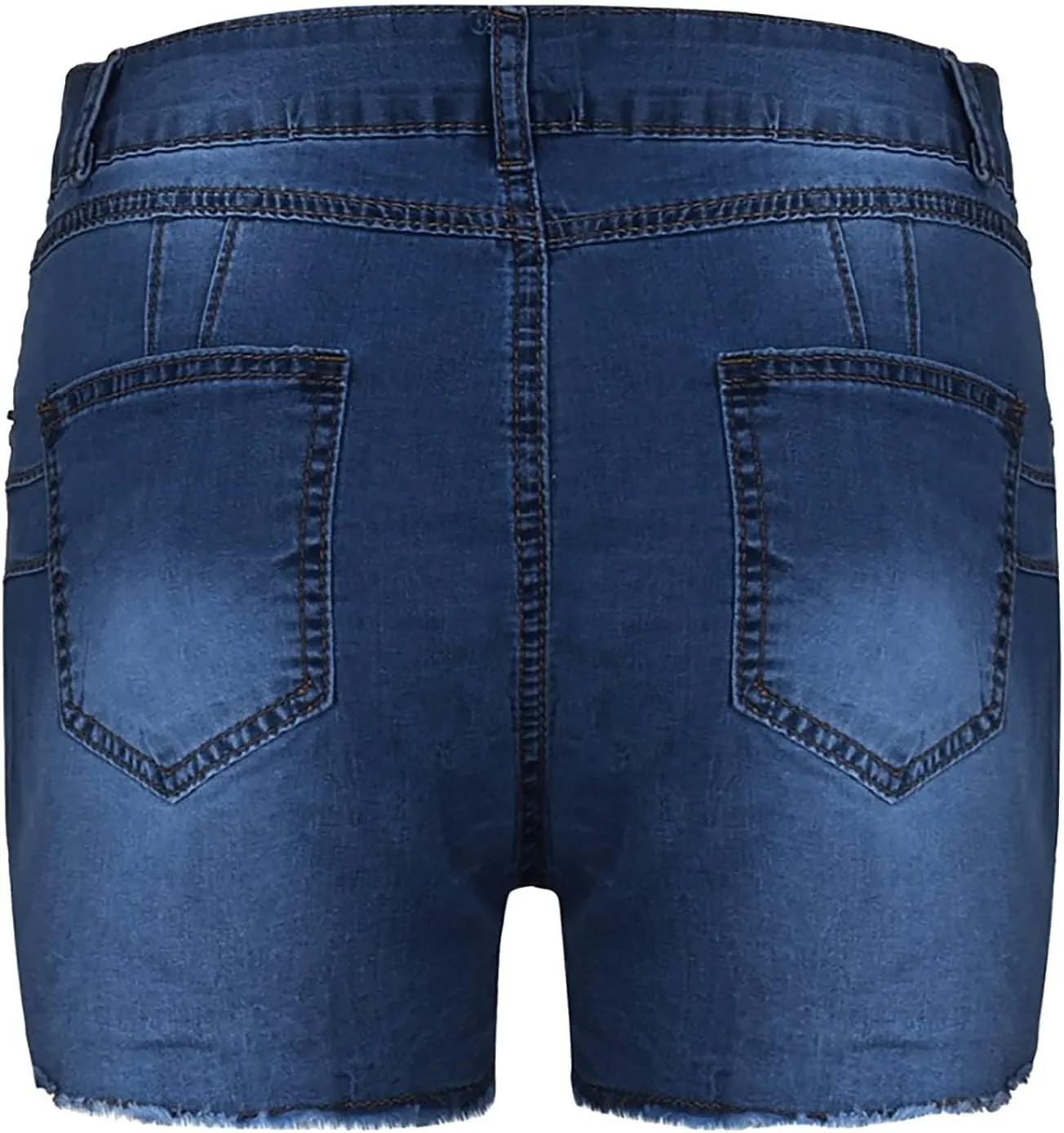 Ripped Jean Shorts Women High Waisted Comfort Flex Straight Leg Jean Casual Slim Summer Beach Denim Shorts Pants