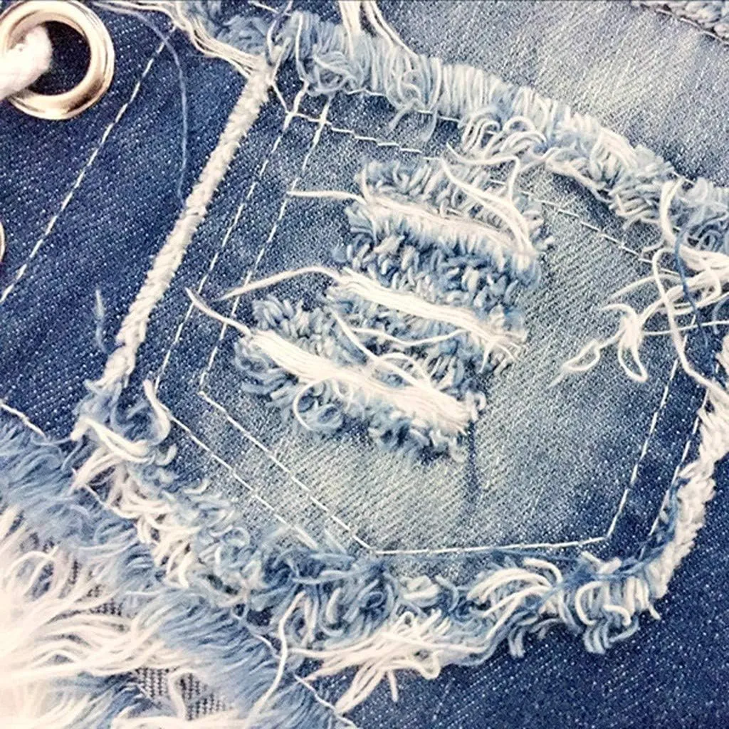 Shorts for Women Denim High Waisted Roll Up Hem Straight Leg Denim Jean Shorts Stretch Summer Short Pants with Pockets
