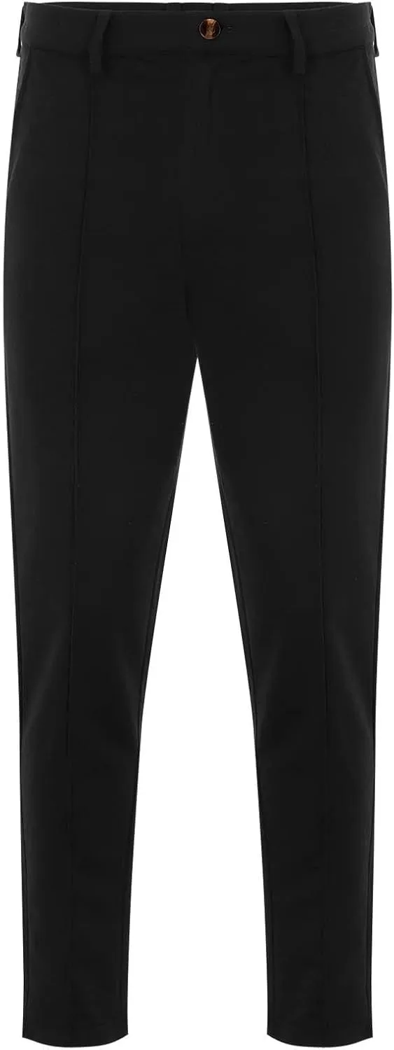 Slim Fit Suit Dress Pants Mens Chinos Straight Leg Stretch Business Work Office Pants Casual Golf Baseball Athletic Pants