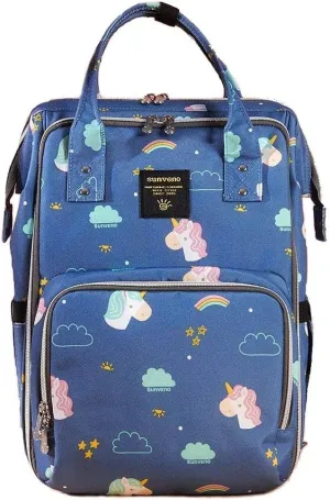 Stylish Upgrade 20L Diaper Bag Backpack Blue