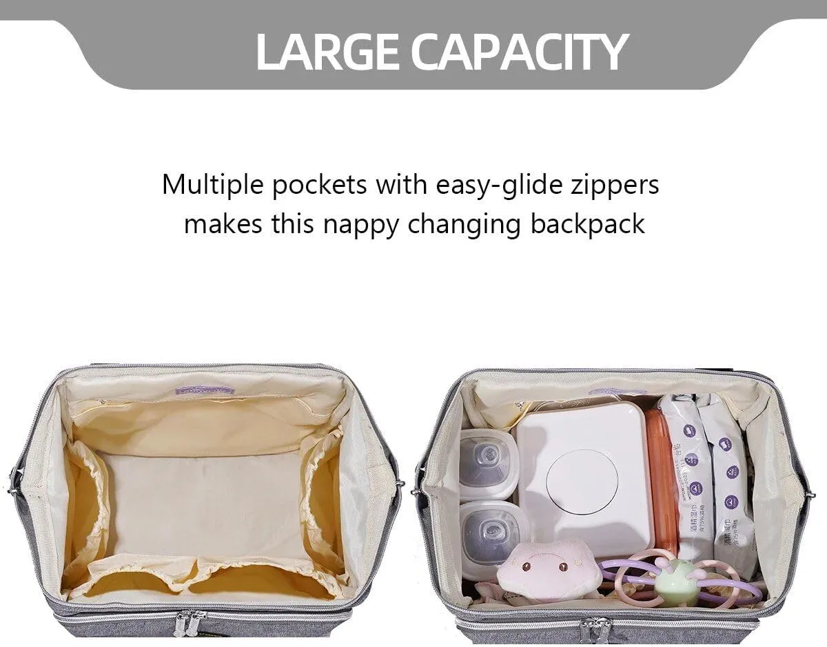 Stylish Upgrade 20L Diaper Bag Backpack Blue