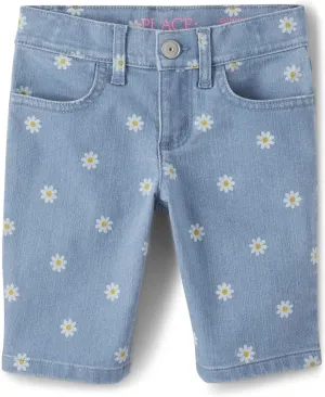 The Children's Place Girls' Denim Skimmer Shorts