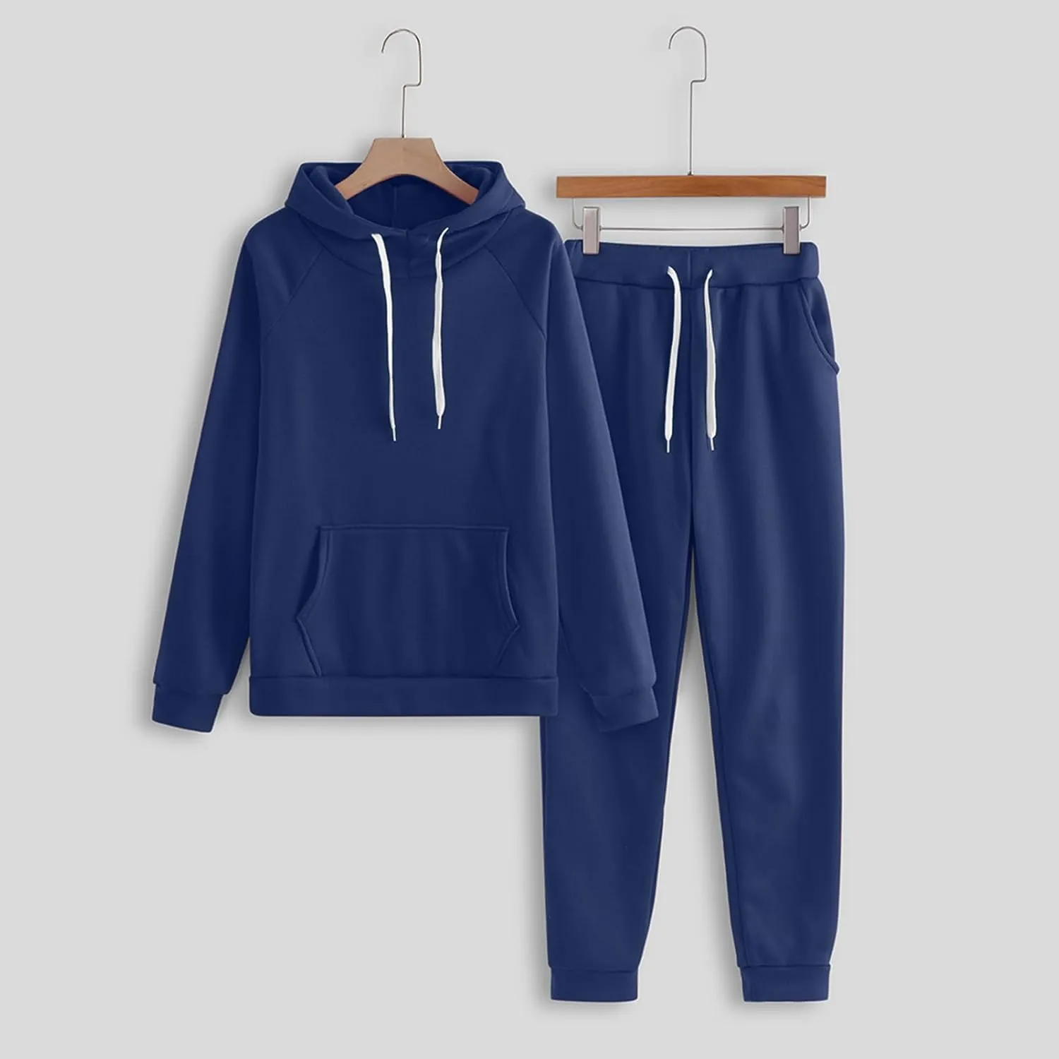 Two Piece Sets for Women Long Sleeve Crewneck Elastic Waist Pants Pullover Tops and Long Pants Outfits