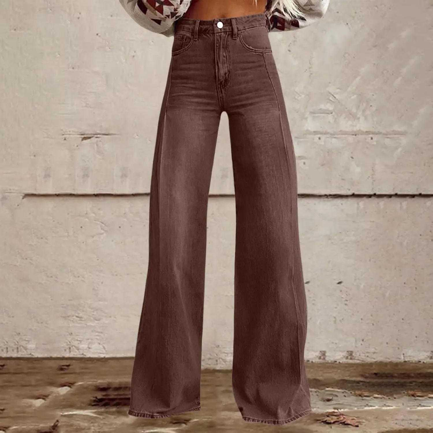 Wide Leg Jeans for Womens High Waisted Jean with Pockets Baggy Denim Pants Loose Boyfriend Casual Pant