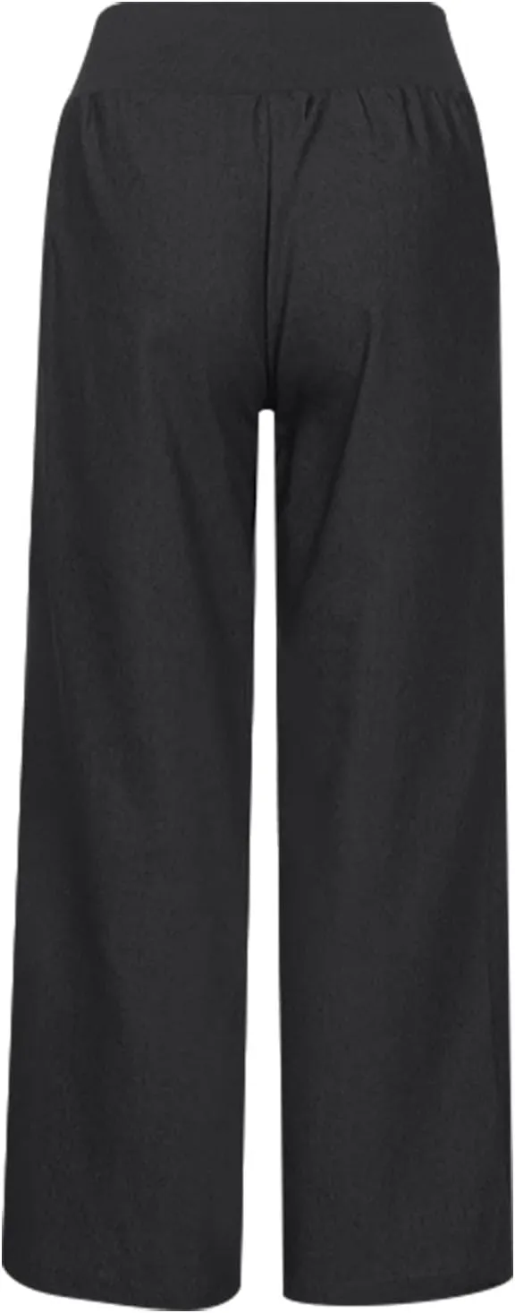 Wide Leg Pants Woman High Waisted Casual Palazzo Pants Imitation Denim Boho Trousers Loose Wide Leg Trendy Jeans