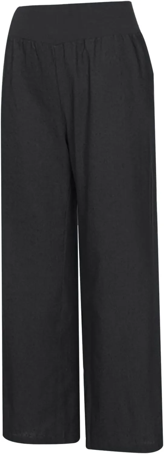 Wide Leg Pants Woman High Waisted Casual Palazzo Pants Imitation Denim Boho Trousers Loose Wide Leg Trendy Jeans