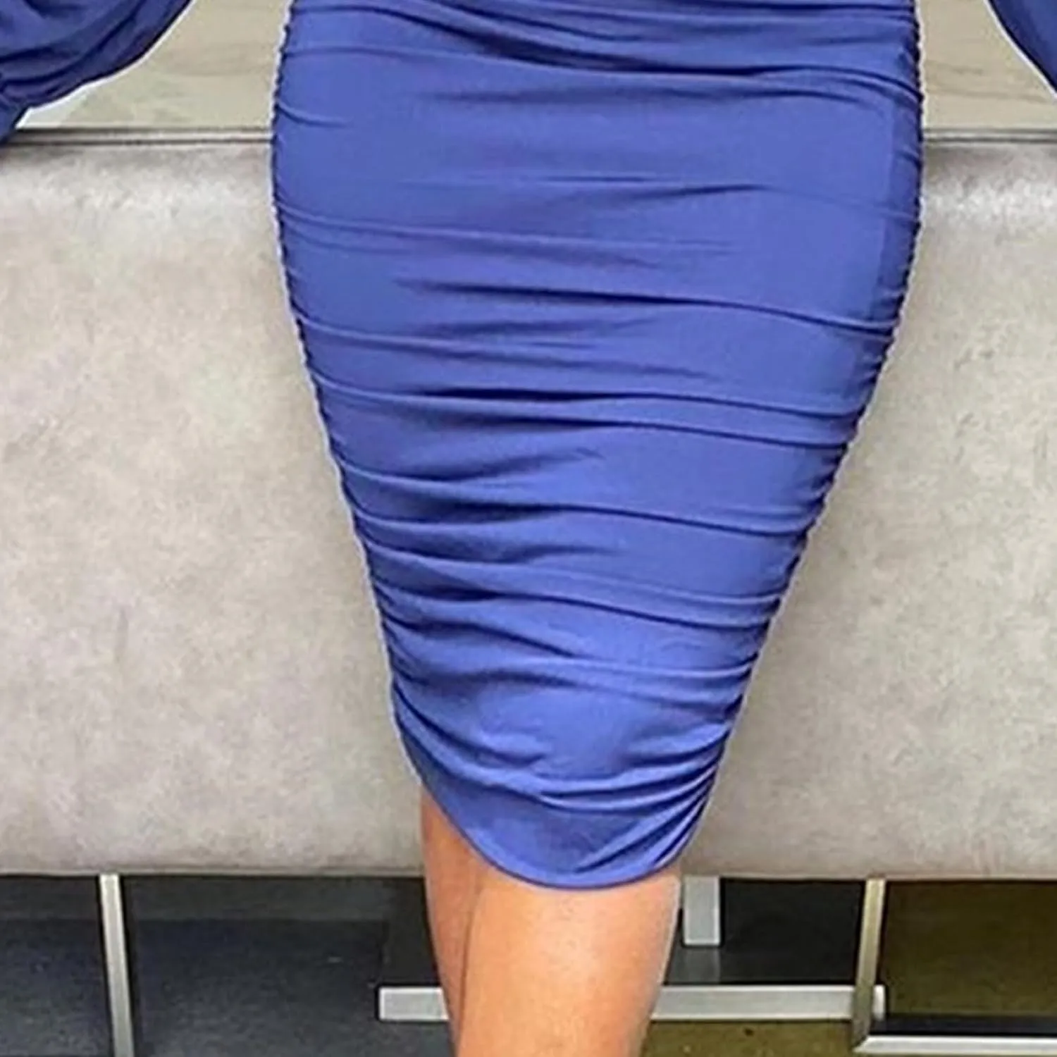 Womens 2025 Casual Chiffon Dress Smocked V Neck Puff Long Sleeve Hollow Out Dresses Cocktail A-Line Mini Dress