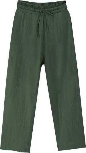 Womens Cotton Linen Pants Summer Casual Beach Pant Drawstring Flowy Traveling Straight Leg Palazzo Trousers
