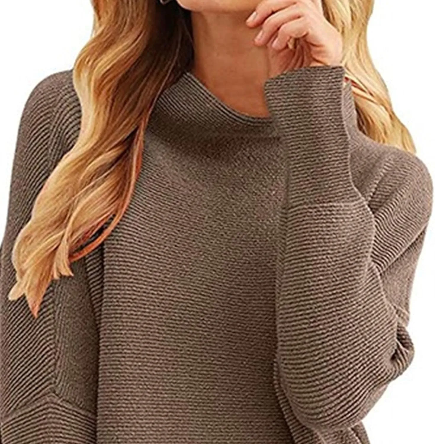 Women's Fall Sweater Short Pullover Dress 2025 Loose Turtleneck Long Sleeve Cocktail Party Ribbed Knit Mini Dress