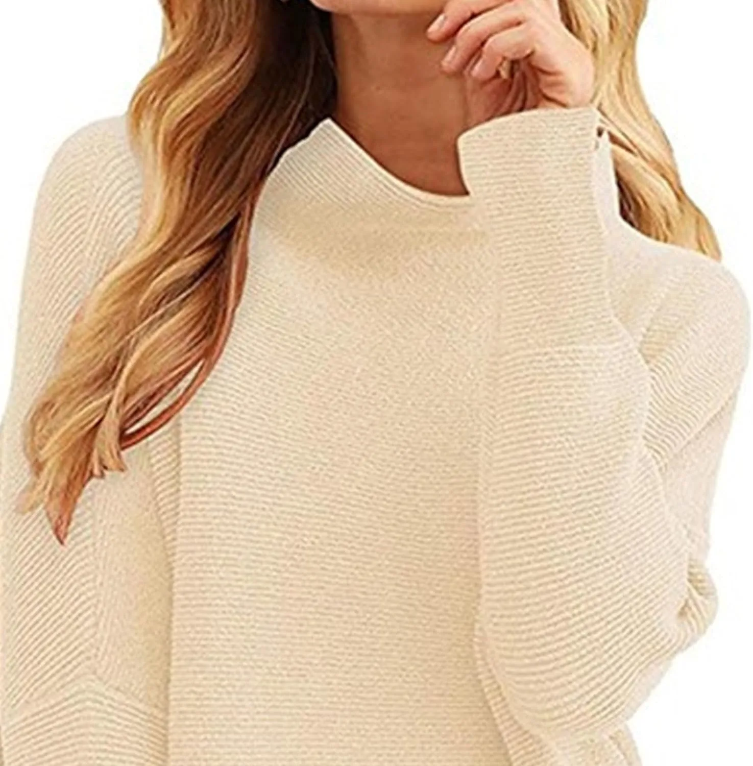Women's Fall Sweater Short Pullover Dress 2025 Loose Turtleneck Long Sleeve Cocktail Party Ribbed Knit Mini Dress