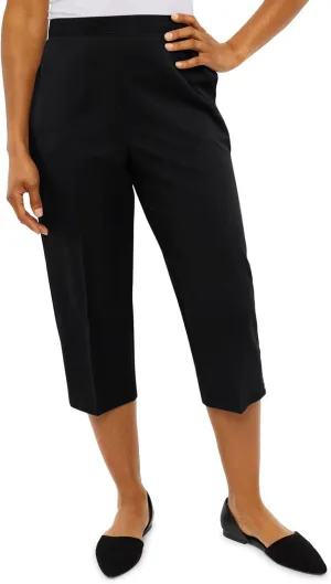 Womens Linen Pants Casual Summer High Waisted Cropped Wide Leg Pants Comfy Palazzo Beach Trousers