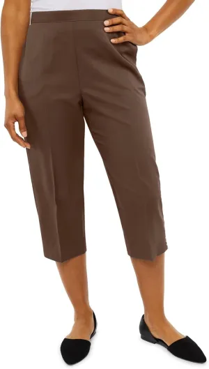 Womens Linen Pants Casual Summer High Waisted Cropped Wide Leg Pants Comfy Palazzo Beach Trousers