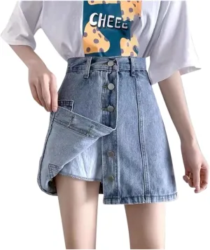 Womens Mid-High Waisted Ripped Denim Jean Shorts Cutoff Stretchy 2025 Summer Casual Beach Wide Leg Hot Short Pants