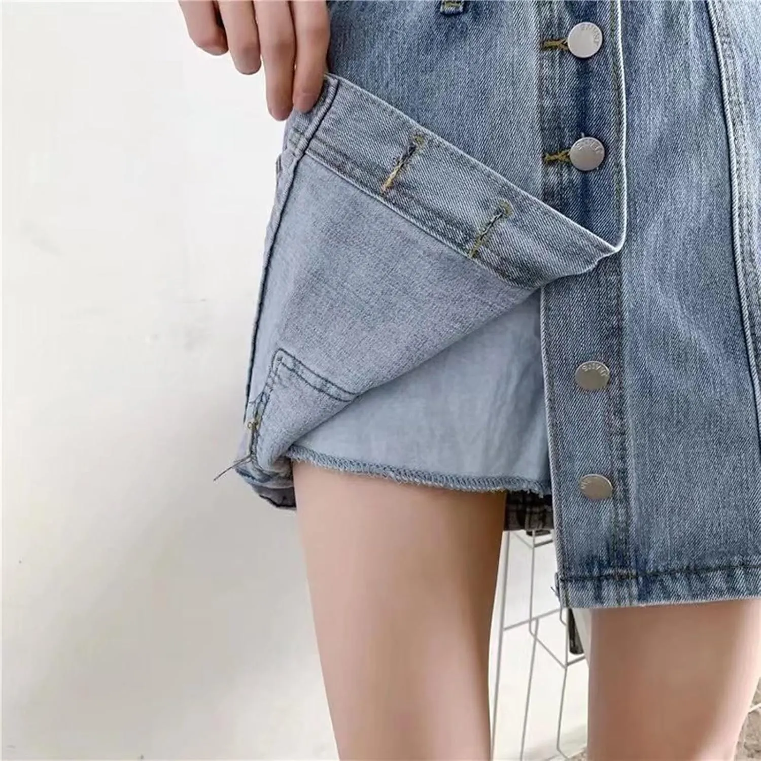 Womens Mid-High Waisted Ripped Denim Jean Shorts Cutoff Stretchy 2025 Summer Casual Beach Wide Leg Hot Short Pants