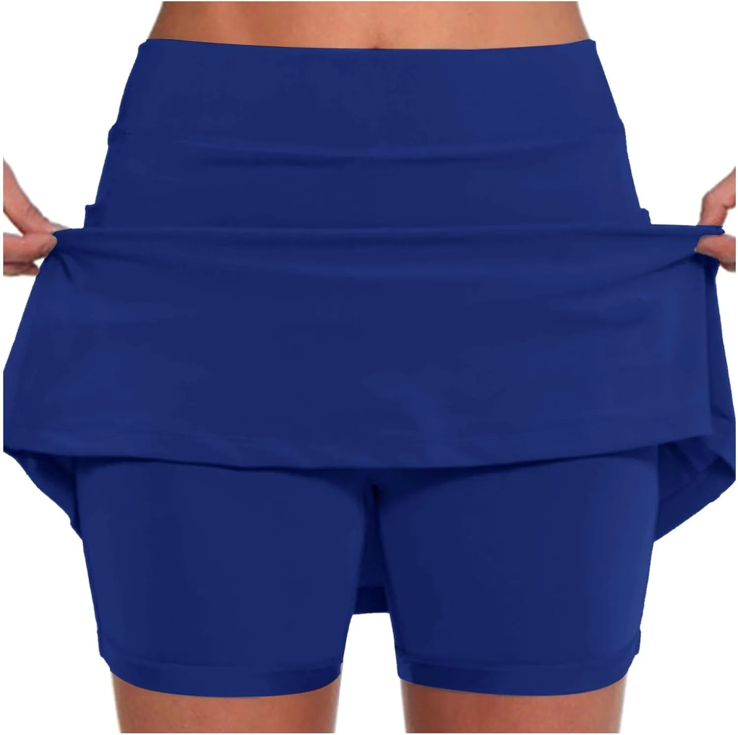 Women's Tennis Skirt High Waist Pleated Skort Summer Sports Running Mini Skirt Workout Running Skirt with Inner Short