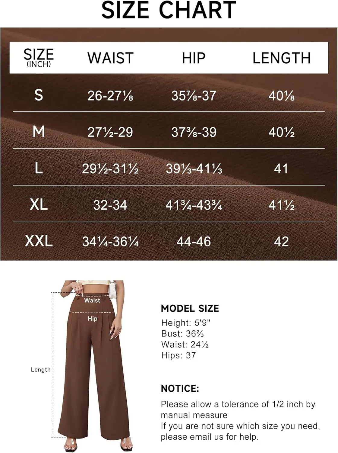 Womens Wide Leg Pants High Waisted Dress Pants Straight Leg Work Office Trousers with Pockets Business Casual Outfits