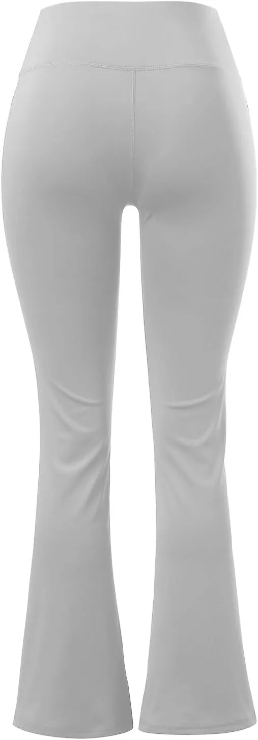 Womens Yoga Pants Pockets High Waist Workout Pants Casual Trousers Knee Length Yoga Pants