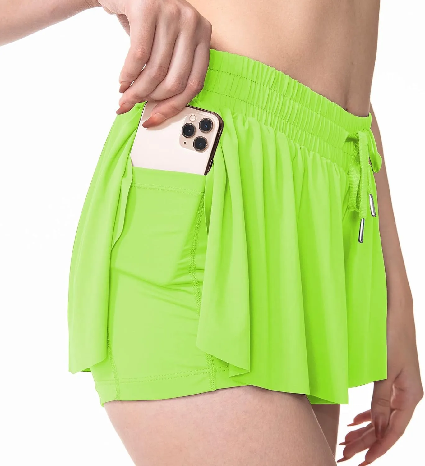 YLDUJ AMUM Womens Flowy Shorts with Pockets